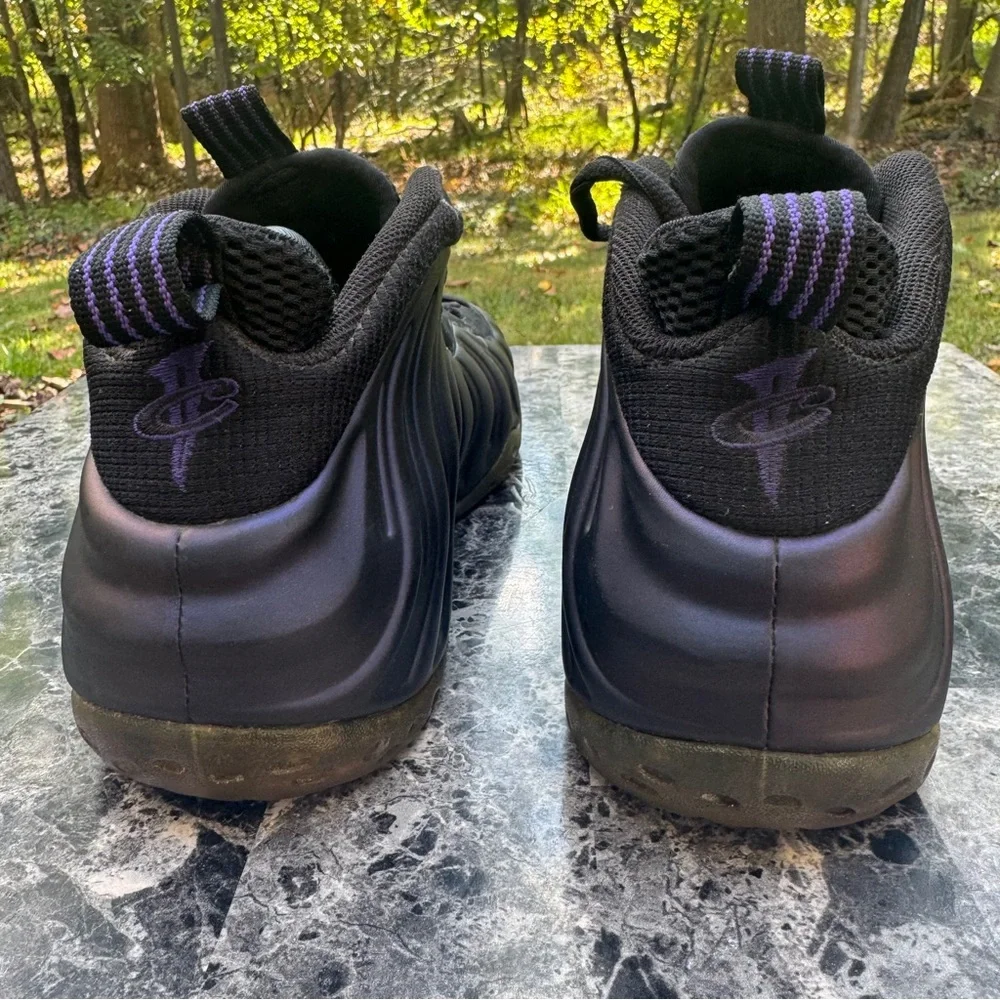 Nike Air Foamposite One Eggplant 2009 314996-051 Size 9.5 Men ( SOLE DETACHED) - Picture 9 of 16